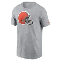 Men's Nike  Gray Cleveland Browns Logo Essential T-Shirt