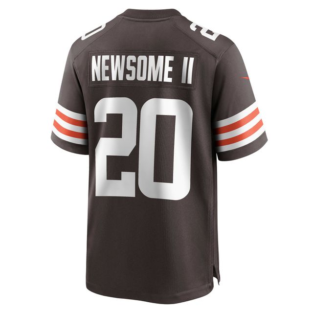 Maillot de match des Cleveland Browns Nike Greg Newsome II marron pour homme
