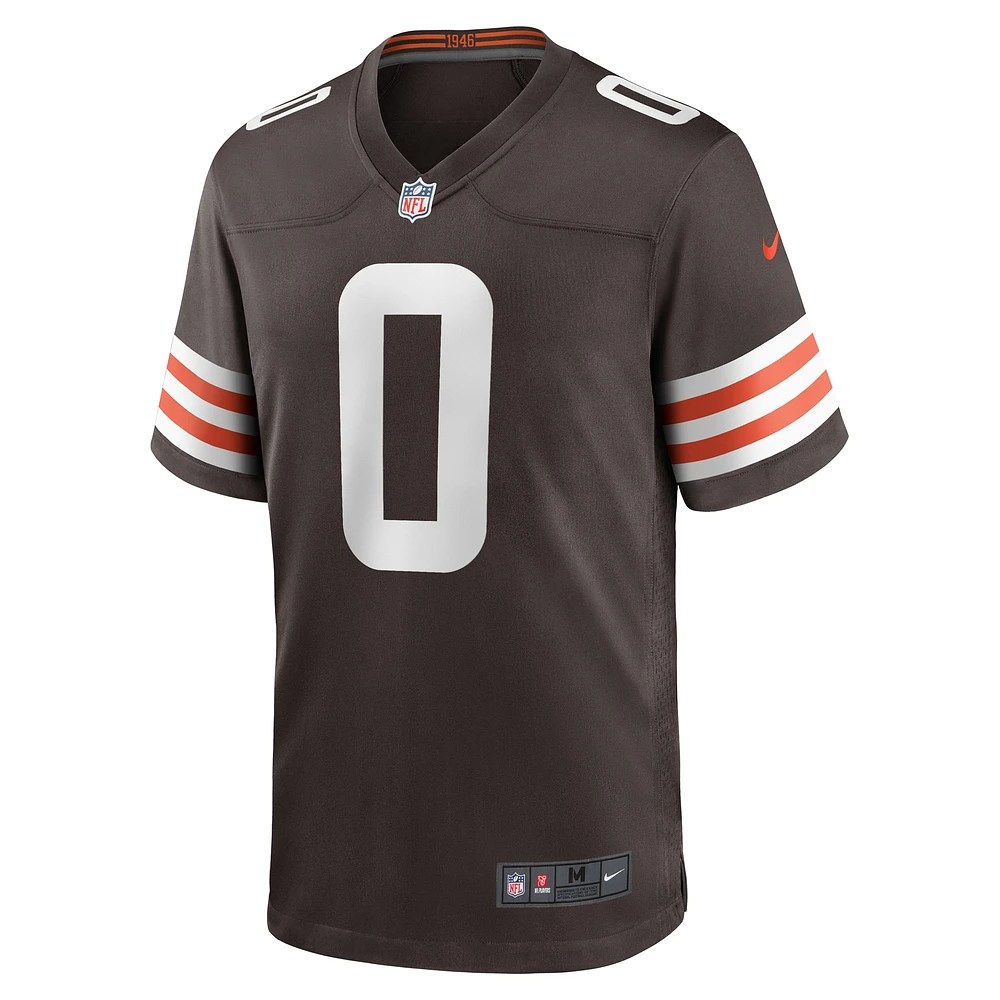 Men's Nike Greg Newsome II Brown Cleveland Browns Team Game Jersey