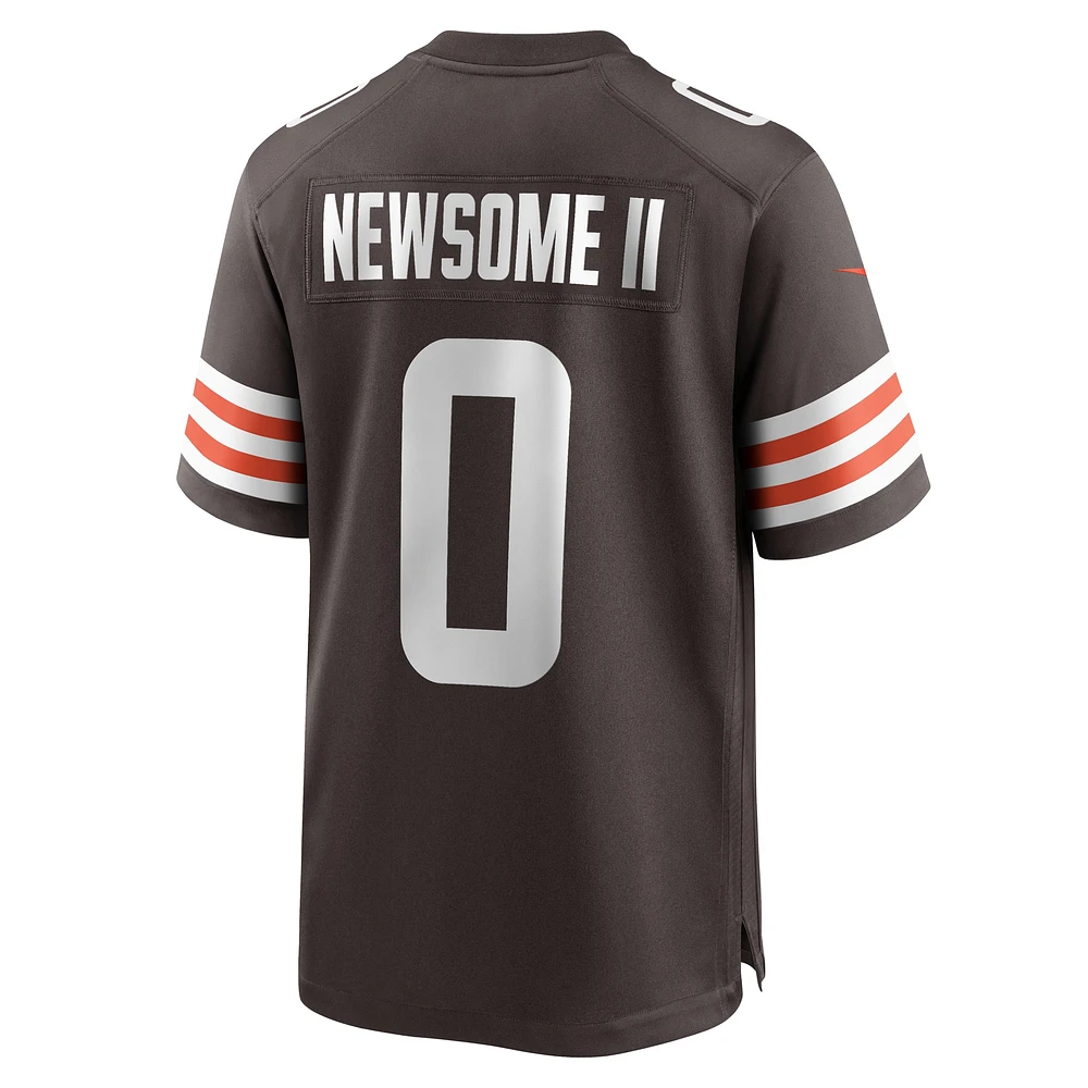 Men's Nike Greg Newsome II Brown Cleveland Browns Team Game Jersey