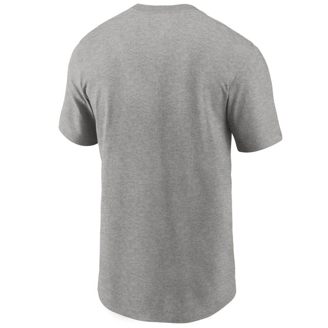 T-shirt à logo principal des Cleveland Browns Nike pour homme, gris chiné