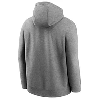 Men's Nike Heathered Gray Cleveland Browns Rewind Club Fleece Pullover Hoodie