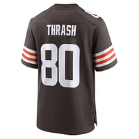 Men's Nike Jamari Thrash  Brown Cleveland Browns Team Game Jersey