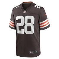 Men's Nike Jeremiah Owusu-Koramoah Brown Cleveland Browns Game Player Jersey