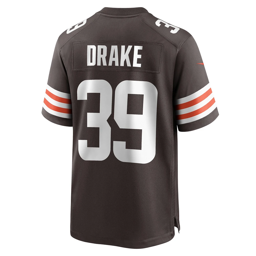 Men's Nike Kenyan Drake  Brown Cleveland Browns Game Jersey