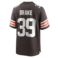 Men's Nike Kenyan Drake  Brown Cleveland Browns Game Jersey