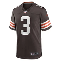 Men's Nike Marquise Goodwin  Brown Cleveland Browns Team Game Jersey
