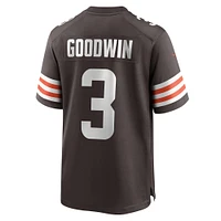 Men's Nike Marquise Goodwin  Brown Cleveland Browns Team Game Jersey