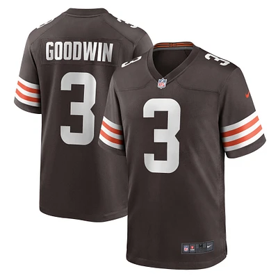 Maillot de match l'équipe Nike des Cleveland Browns pour hommes, marron