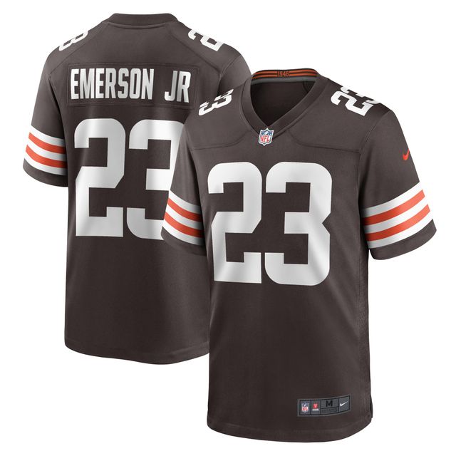 Maillot Nike Martin Emerson Jr. marron pour homme des Cleveland Browns Game Player