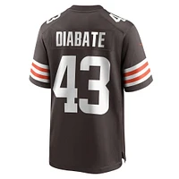 Men's Nike Mohamoud Diabate  Brown Cleveland Browns Team Game Jersey