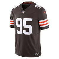 Men's Nike Myles Garrett Brown Cleveland Browns Vapor F.U.S.E. Limited Jersey