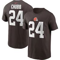 Men's Nike Nick Chubb Cleveland Browns Player Name & Number T-Shirt
