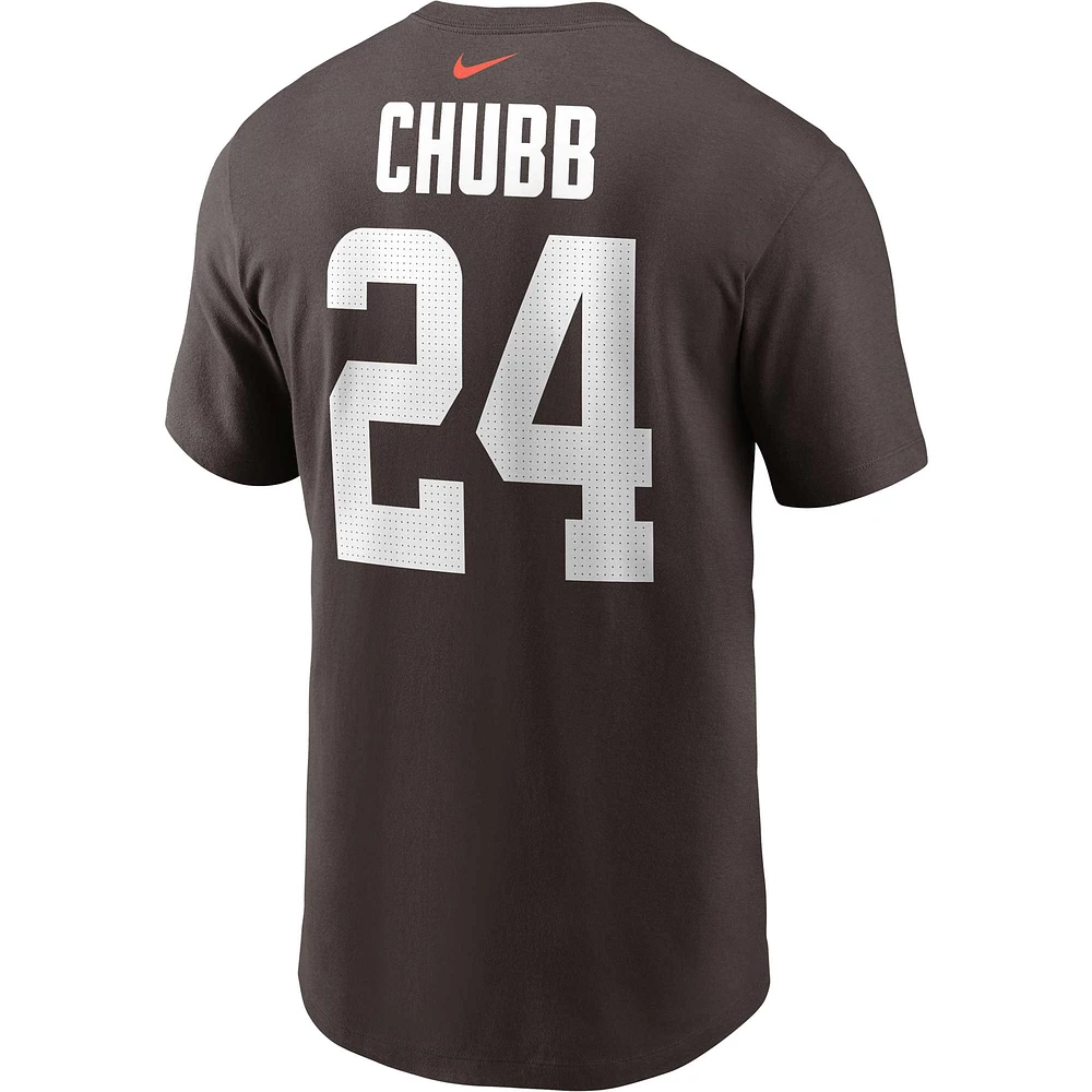 Men's Nike Nick Chubb Cleveland Browns Player Name & Number T-Shirt