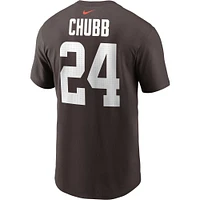 Men's Nike Nick Chubb Cleveland Browns Player Name & Number T-Shirt