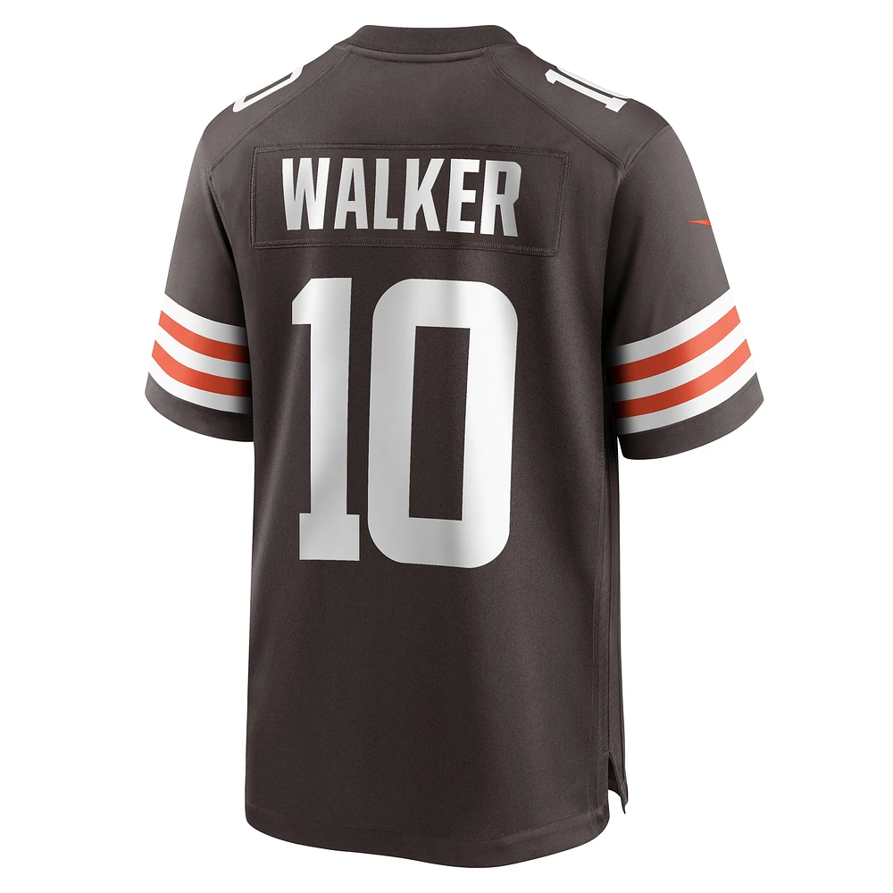Men's Nike Phillip Walker  Brown Cleveland Browns Team Game Jersey