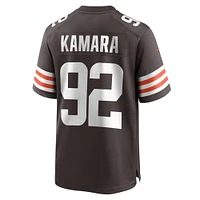 Maillot de match l'équipe Nike Sam Kamara pour hommes, marron, Cleveland Browns