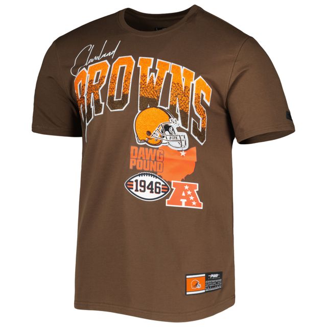 T-shirt de la collection Hometown des Cleveland Browns Pro Standard marron pour homme
