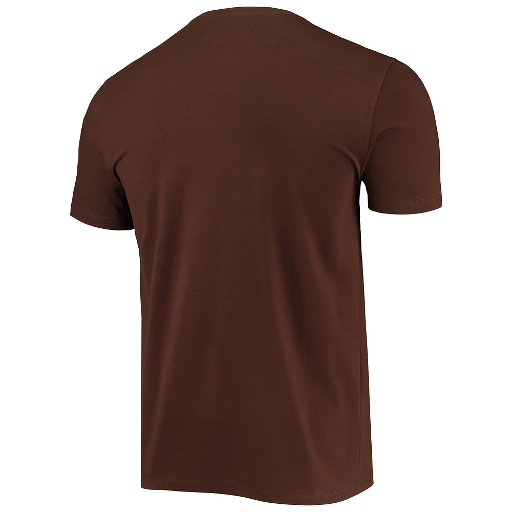 Men's Pro Standard Brown Cleveland Browns Team Classic Bristle Slim-Fit T-Shirt