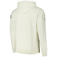 Men's Pro Standard Cream Cleveland Browns Triple Tonal Pullover Hoodie