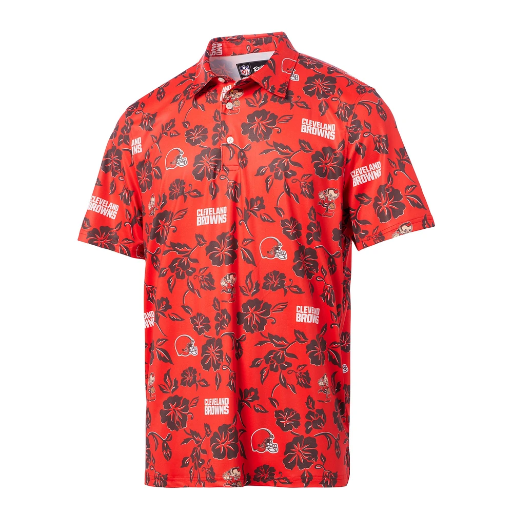 Men's Reyn Spooner Orange Cleveland Browns Pua Performance Polo
