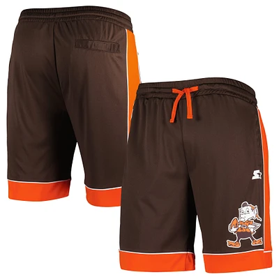 Starter Brown Cleveland Browns Throwback Fan Favorite Short pour homme