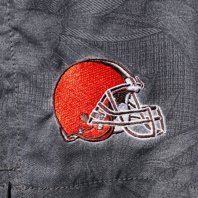 Maillot de bain Tommy Bahama pour homme noir Cleveland Browns Naples Layered Leaves