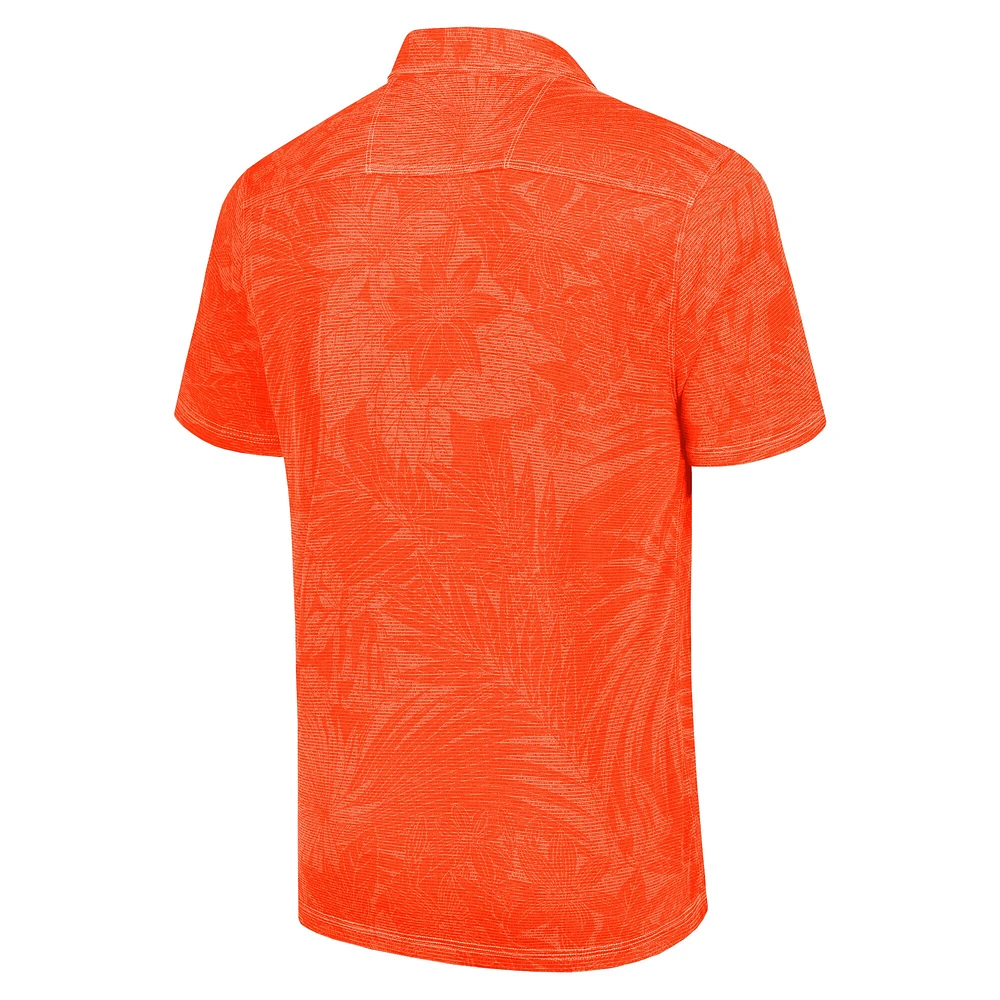 Men's Tommy Bahama Orange Cleveland Browns Big & Tall Santiago Paradise Polo