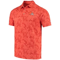Men's Tommy Bahama Orange Cleveland Browns Sport Palmetto Palms Polo