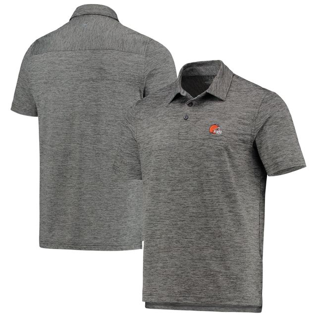 Polo Sankaty Vineyard Vines Charcoal Cleveland Browns Destin Stripe pour homme