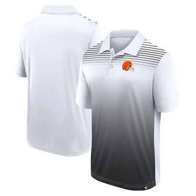 Polo Sandlot Game blanc/noir pour homme des Cleveland Browns
