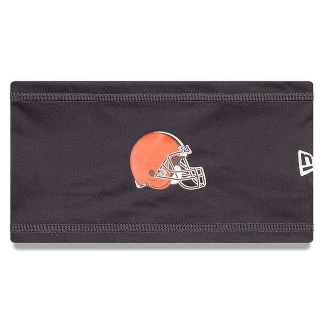 New Era Graphite Cleveland Browns COOLERA Bandeau officiel du camp d'entraînement