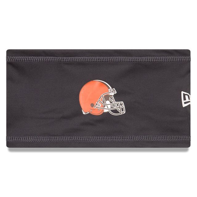 New Era Graphite Cleveland Browns COOLERA Bandeau officiel du camp d'entraînement