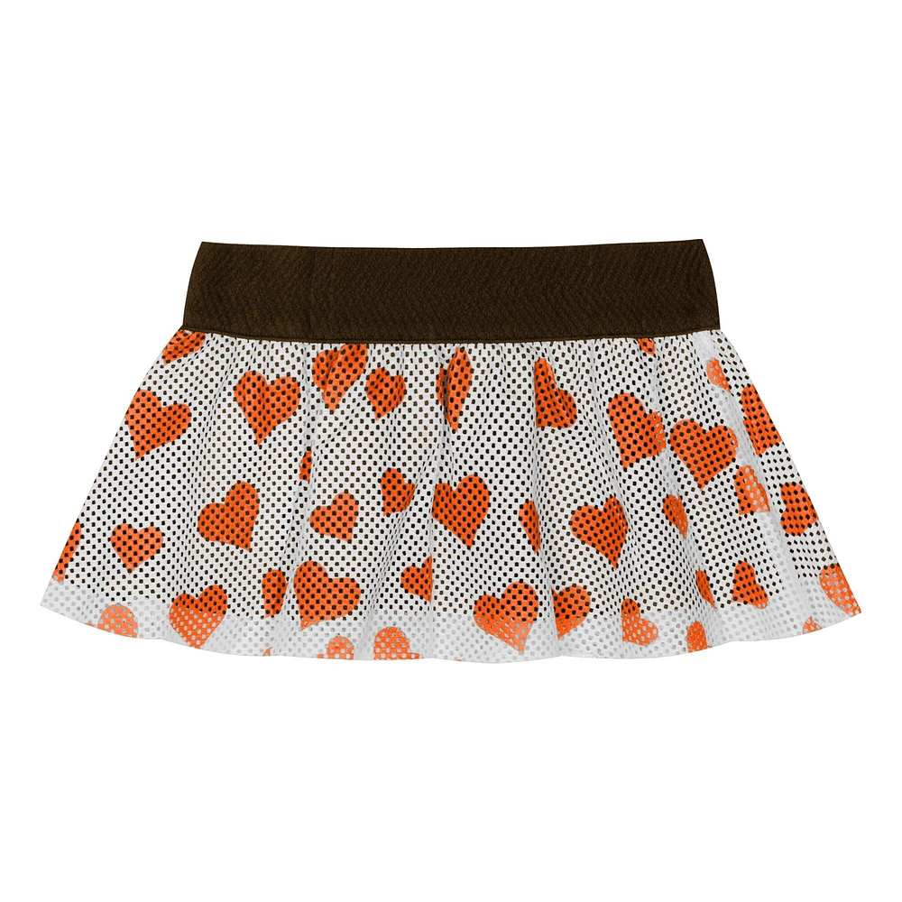 Newborn & Infant Cleveland Browns Love My Team Bodysuit Skirt Set