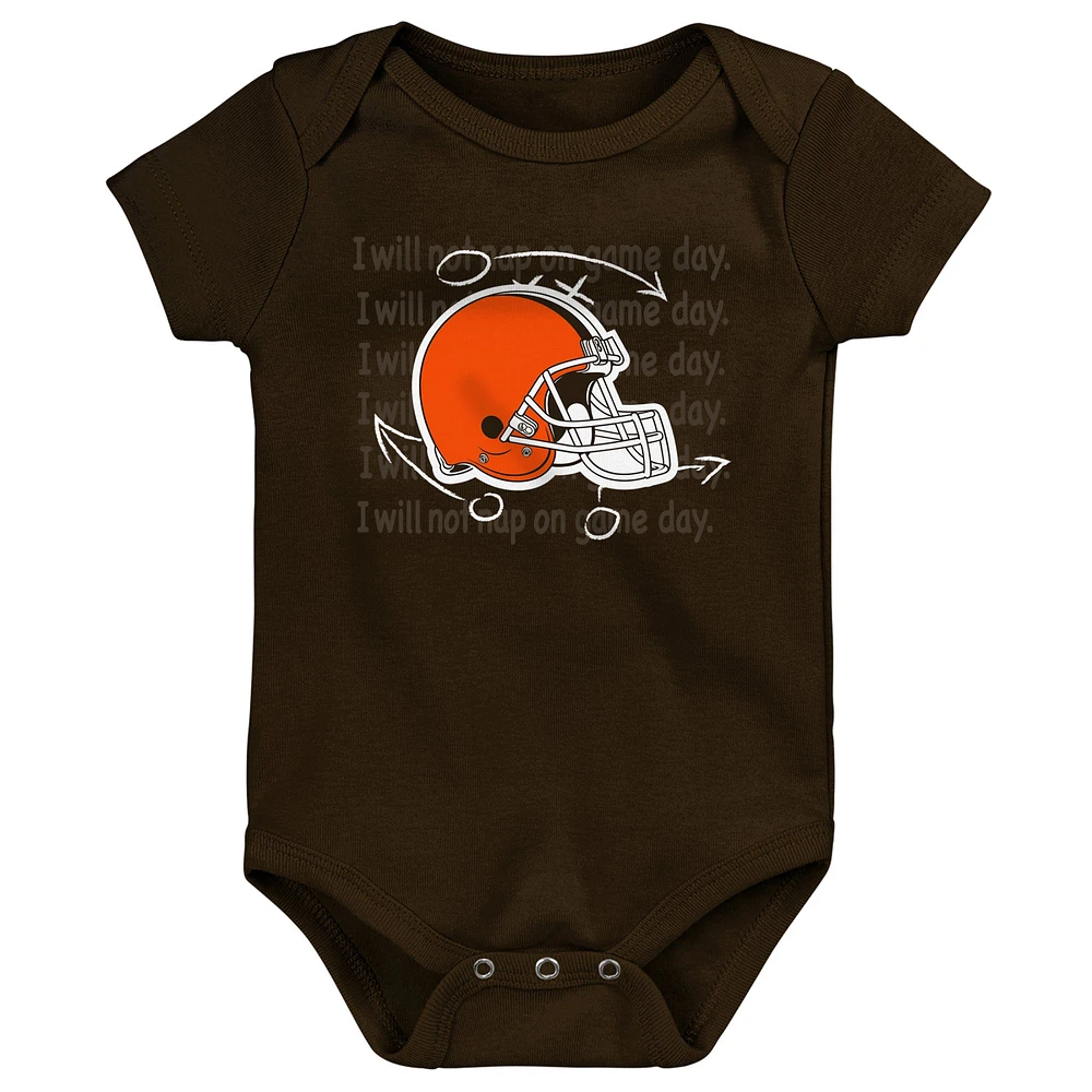 Newborn & Infant Cleveland Browns Team Starter 3-Pack Bodysuit Set