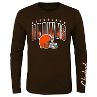 Preschool Orange/Brown Cleveland Browns Fan Fave T-Shirt Combo Set