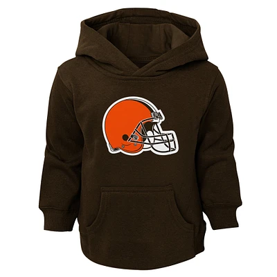 Sweat à capuche marron avec logo des Cleveland Browns pour tout-petit