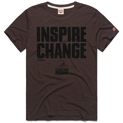 T-shirt unisexe hommage marron Cleveland Browns 2024 Inspire Change Tri-Blend