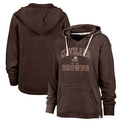 Sweat à capuche Clarity Kennedy '47 Brown Cleveland Browns pour femme