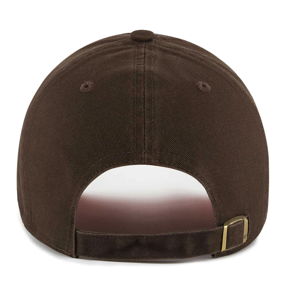 Women's '47 Brown Cleveland Browns Confetti Icon Clean Up Adjustable Hat