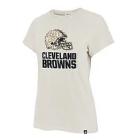 Women's '47 Cream Cleveland Browns Panthera Frankie T-Shirt
