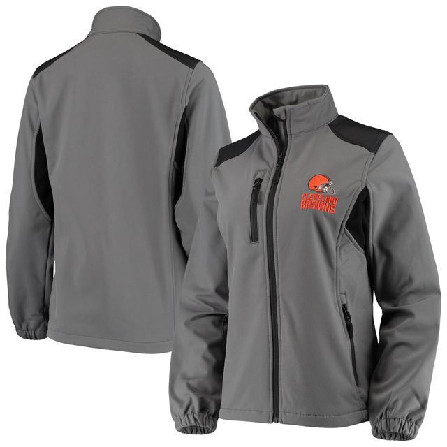 Doudoune en molleton Softshell Cleveland Browns pour femmes, gris Dunbrooke