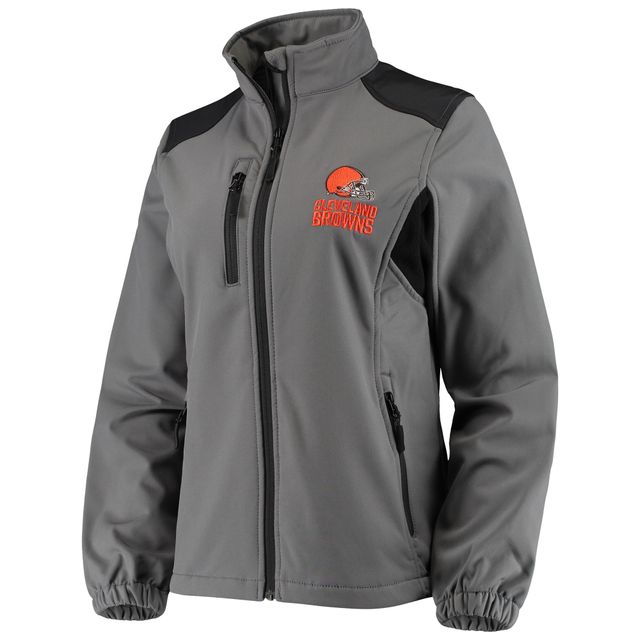 Doudoune en molleton Softshell Cleveland Browns pour femmes, gris Dunbrooke