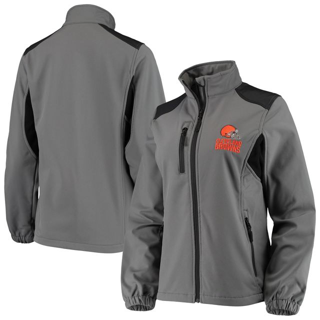 Doudoune en molleton Softshell Cleveland Browns pour femmes, gris Dunbrooke