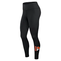 Women's Fanatics Black Cleveland Browns Wordmark Stacked Leggings