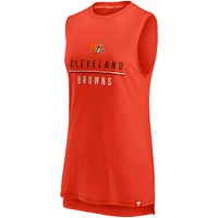 Women's Fanatics Orange Cleveland Browns True Contender Tank Top