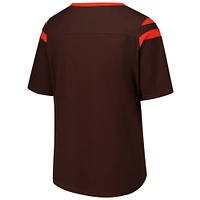 Women's G-III 4Her by Carl Banks Brown Cleveland Browns Plus Linebacker T-Shirt