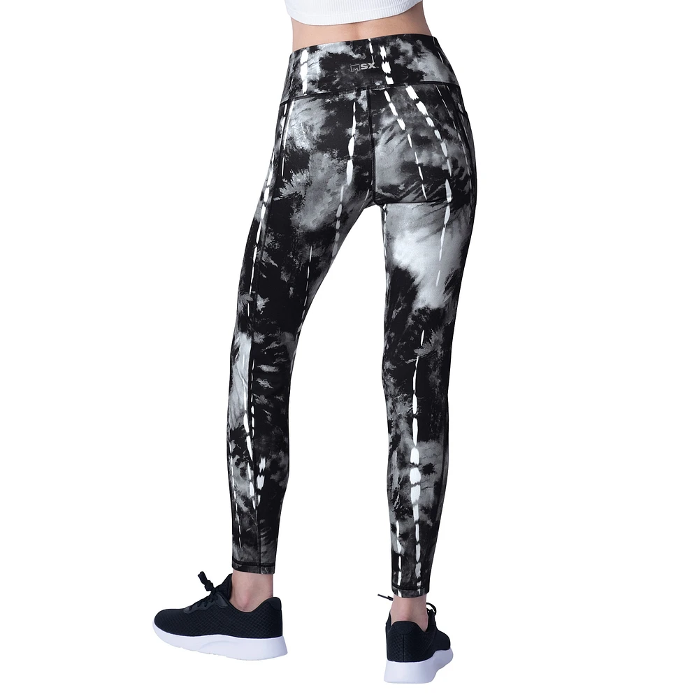 Women's MSX by Michael Strahan Black Cleveland Browns Serena Tie-Dye Leggings