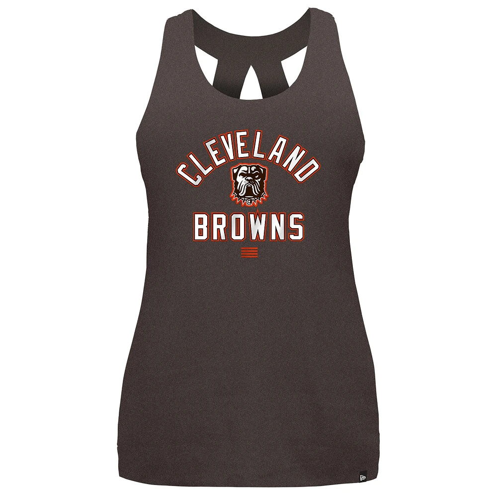 Women's New Era Brown Cleveland Browns 2024 NFL Training Camp Tank Top