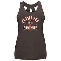 Women's New Era Brown Cleveland Browns 2024 NFL Training Camp Tank Top